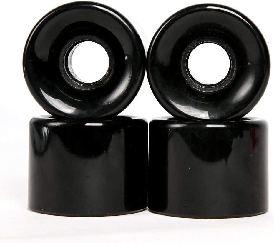 60mm Longboard Skateboard Wheels Hardness 78A Polyurethane Cruising Wheel Free 608 Bearings and Spacers Set of 4