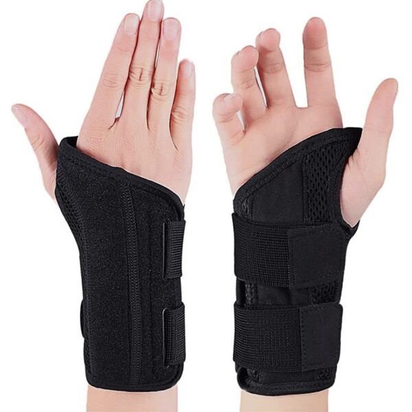 Wrist Brace Carpal Tunnel Right t Hand for Men Women, Night Wrist Sleep Supports Splints Arm Stabilizer with Compression Sleeve Adjustable Straps,for Tendonitis Arthritis Pain Relief