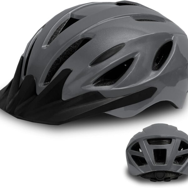 Adult Bike Helmet for Men Women, Adjustable Cycling Helmet for Fits 58 62cm Head Circumference, CPSC Certified Bicycle Helmet