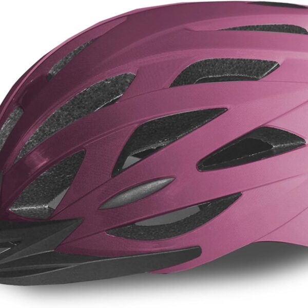 Road Bike Helmet Adult Men & Women, Adjustable Lightweight Design (22 24 5 Inches) Vented, Removable Visor & Reflective White, for Day and Night Commuting & Sports | CPSC Certified