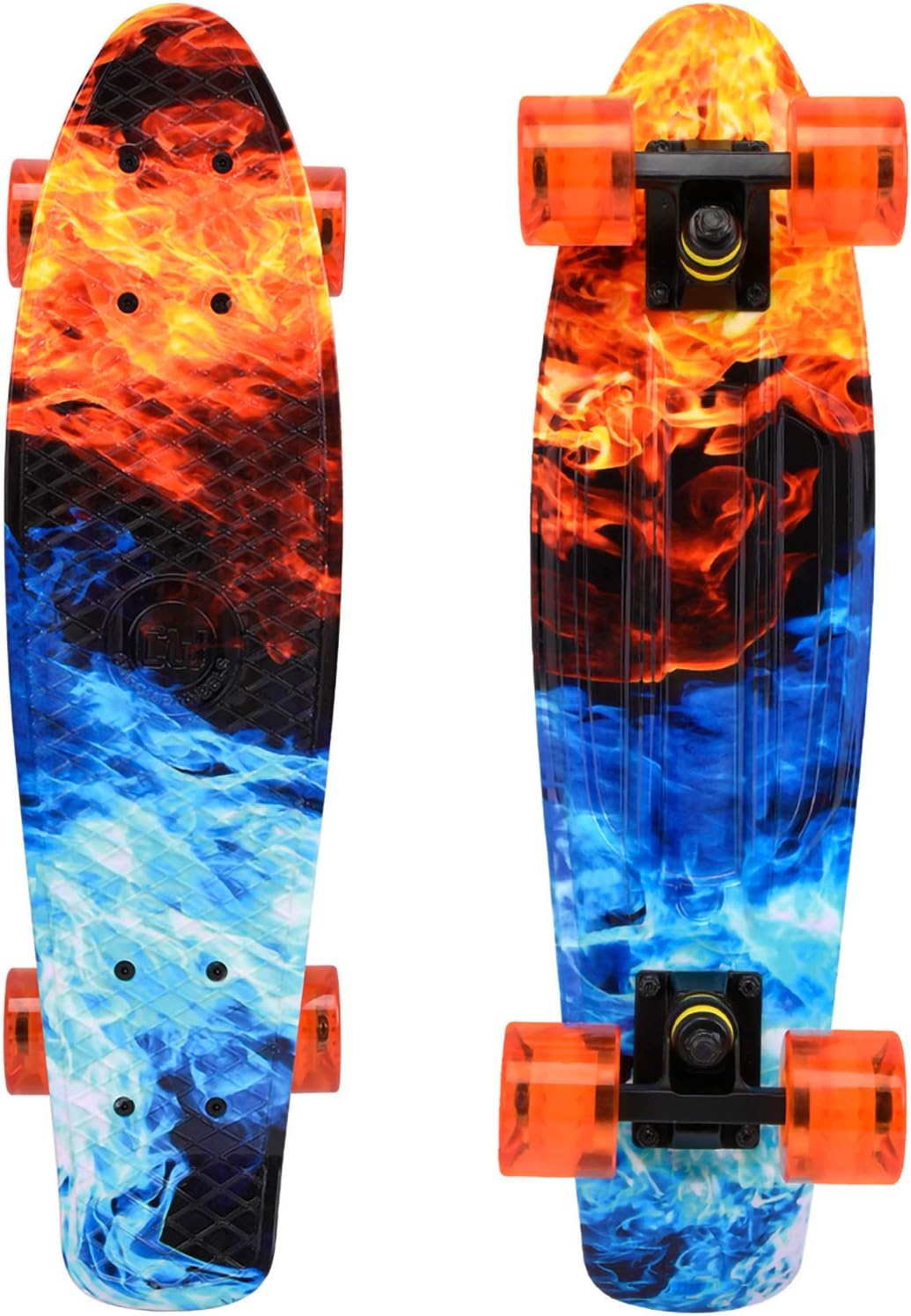 Skateboards 22 inch Complete Skateboard Deck Mini Cruiser for Kids Boys Girls Youths Beginners