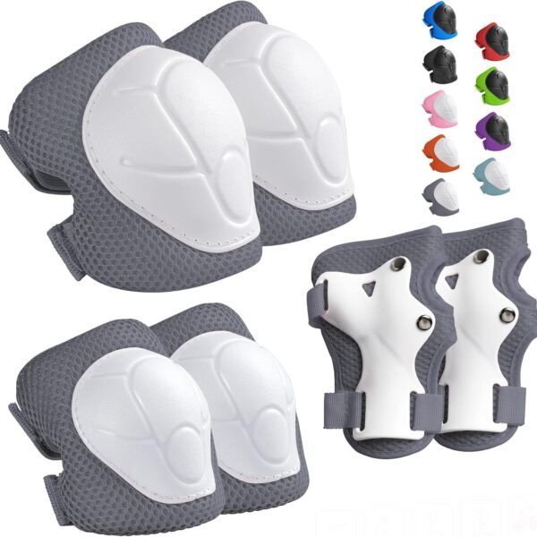 Kids Protective Gear Set Knee Pads for Kids 3 14 Years Toddler Knee and Elbow Pads with Wrist Guards 3 in 1 for Skating Cycling Bike Rollerblading Scooter